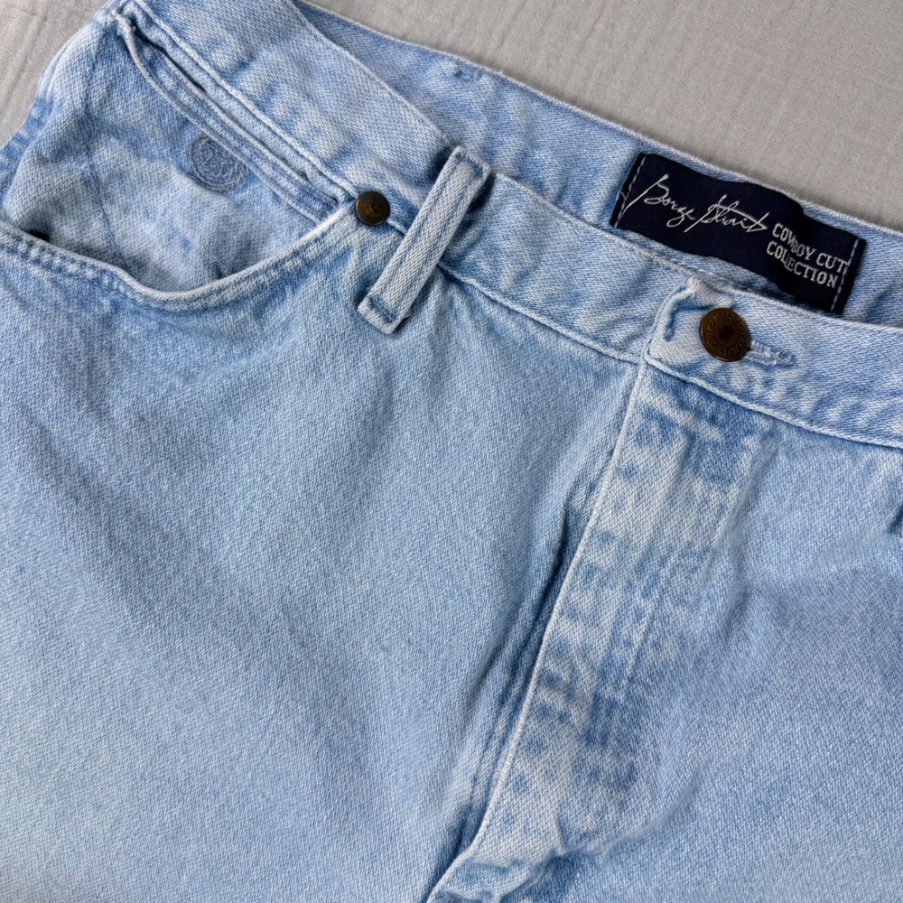 Wrangler George‎ Strait Cowboy Cut Jeans Women 35x32 (32x30) Light Wash 13MGSGH
